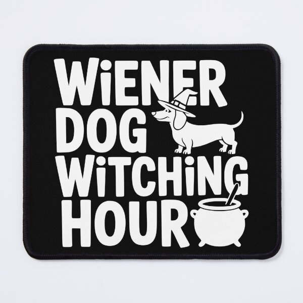 Item preview, Wiener Dog Witching Hour designed and sold by theartfulaspie.