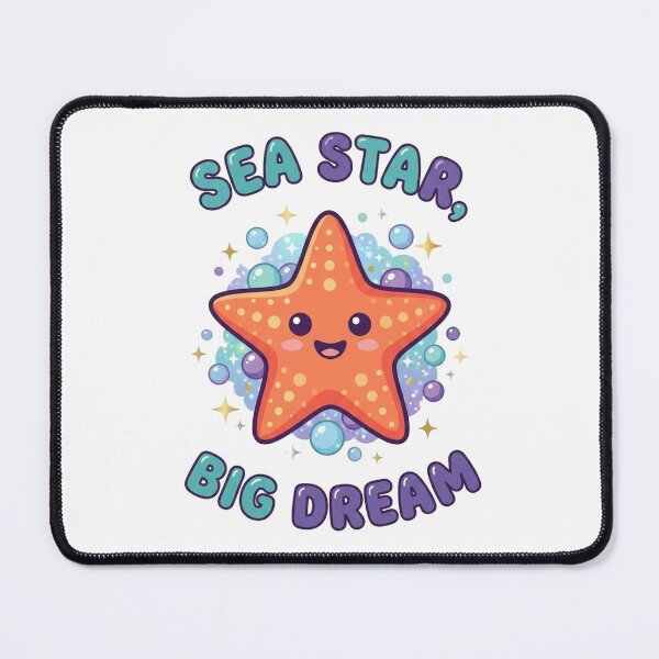 Item preview, Sea Star Big Dream Sticker, Cute Kawaii Starfish Ocean Design, Colorful Marine Life Artwork designed and sold by morning sun.