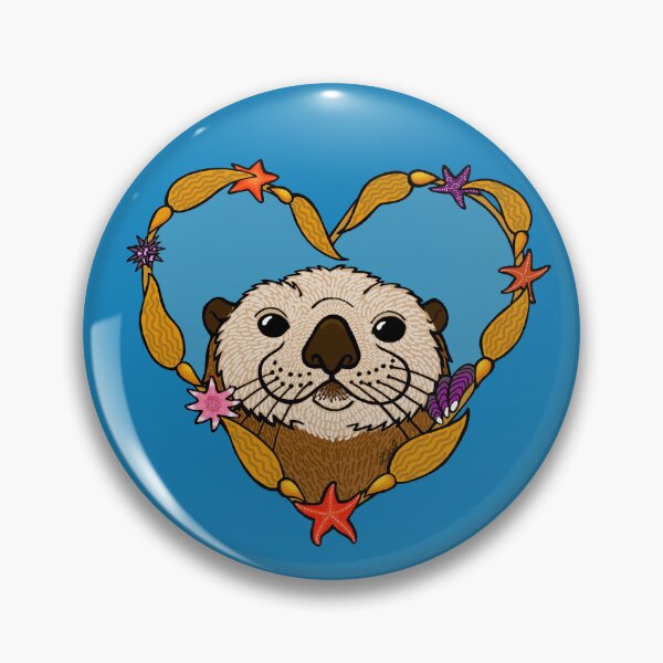 Item preview, Sea Otter Kelp Heart designed and sold by sharkbait83.