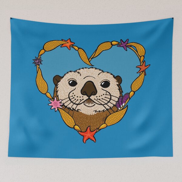 Item preview, Sea Otter Kelp Heart designed and sold by sharkbait83.