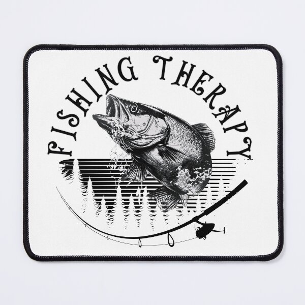 Item preview, Fishing Therapy Largemouth Bass Woodcut Art designed and sold by AXENT Designs.
