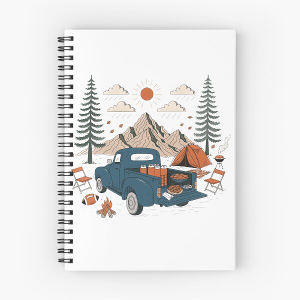 Item preview, Mountain Tailgate Camping Adventure Illustration designed and sold by DariaOltes.