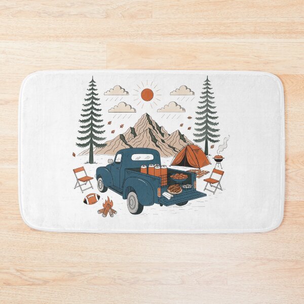 Item preview, Mountain Tailgate Camping Adventure Illustration designed and sold by DariaOltes.