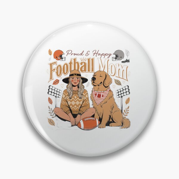 Item preview, Proud Happy Football Mom with Dog Fall Game Day designed and sold by DariaOltes.