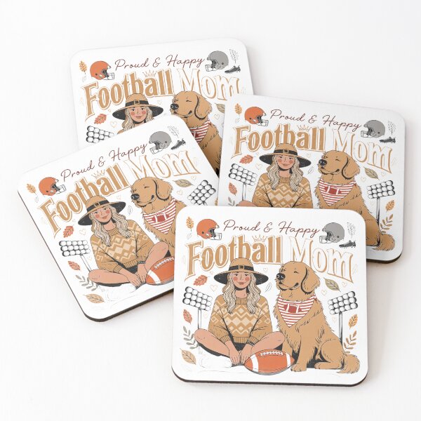 Item preview, Proud Happy Football Mom with Dog Fall Game Day designed and sold by DariaOltes.