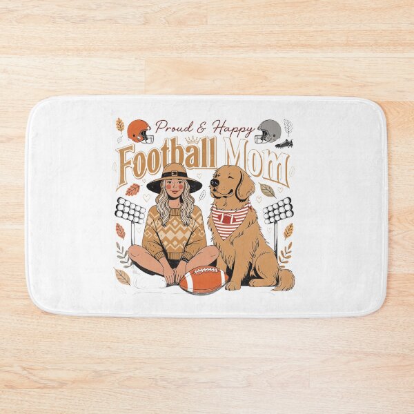 Item preview, Proud Happy Football Mom with Dog Fall Game Day designed and sold by DariaOltes.