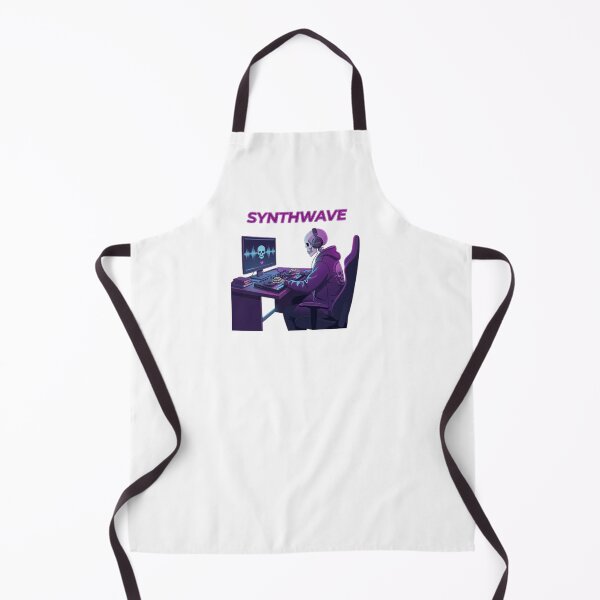 Item preview, Synthwave DJ Skeleton Music Producer designed and sold by Northern Glow Art.