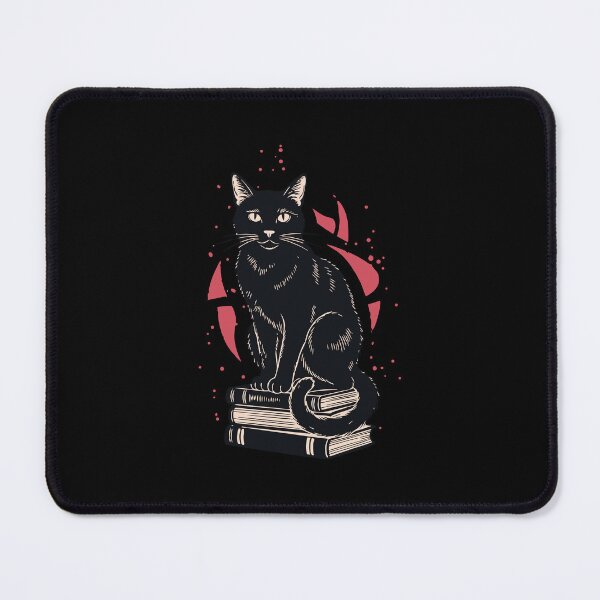 Item preview, Vintage Black Cat On Books Dark Academia Witchy Familiar designed and sold by Cipher & Soul.