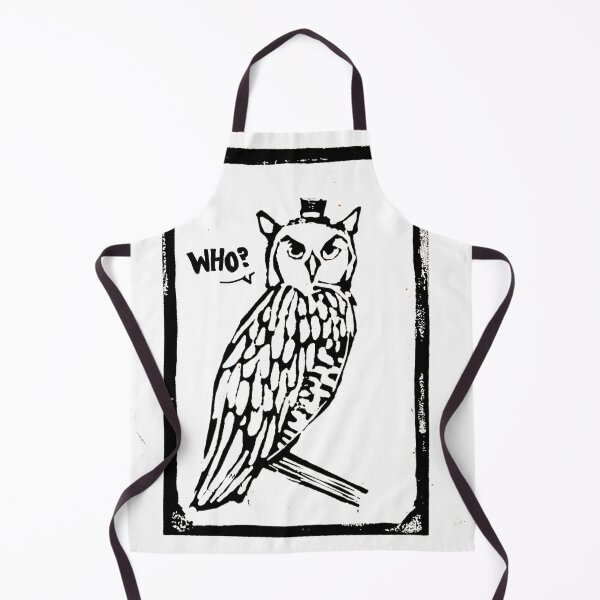 Item preview, Owl Linocut Print designed and sold by Mahimon.