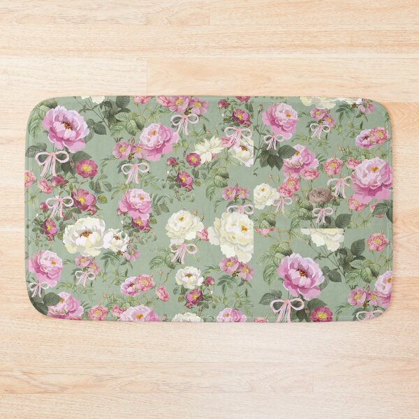Item preview, Vintage Pink Roses & Coquette Bows Floral Pattern 2 | Cottagecore Botanical Design designed and sold by Asmaa Abdul-Azim.