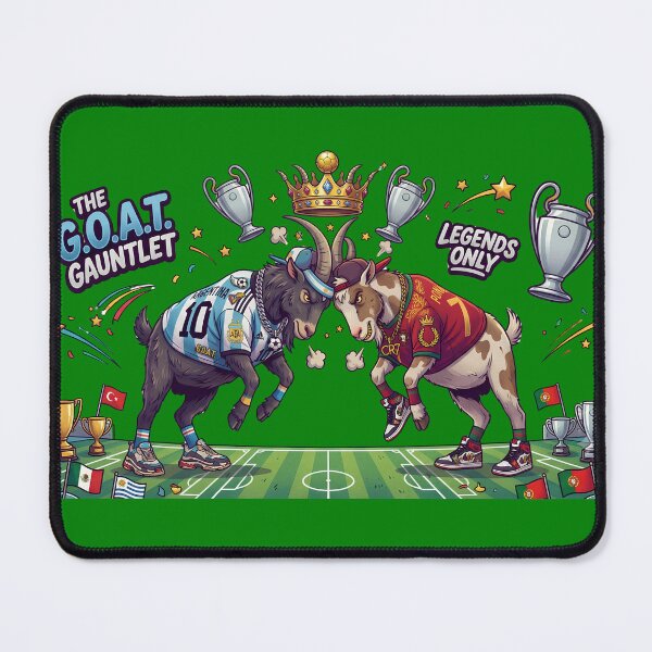 Item preview, The GOAT Gauntlet: Argentina 10 vs Portugal 7 Streetwear Cartoon designed and sold by digitalbob60.