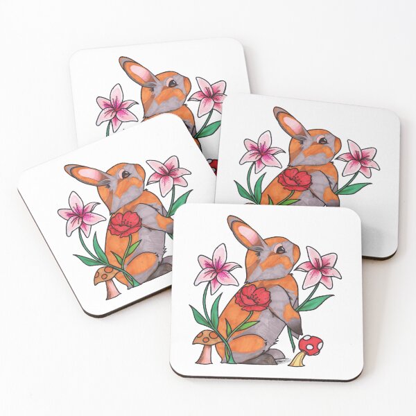 Item preview, Spring Time Bunny and Flowers  designed and sold by Secret Garden Studio .