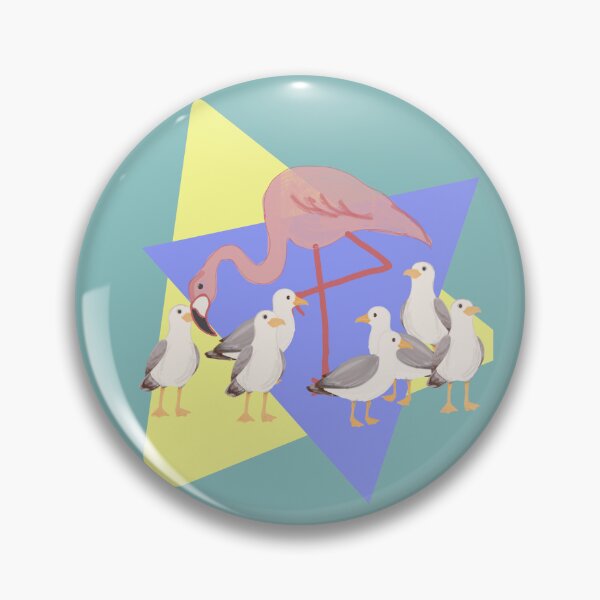 Item preview, Flamingo in seagulls designed and sold by TaraPen.