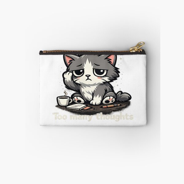 Item preview, Overwhelmed Cat Too Many Thoughts designed and sold by Meterka.