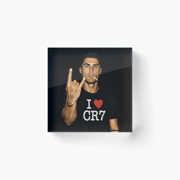 Item preview, Cristiano Ronaldo CR7 Rebel Spirit Portrait – Dark Street Art Football Legend Illustration designed and sold by Artify Works.