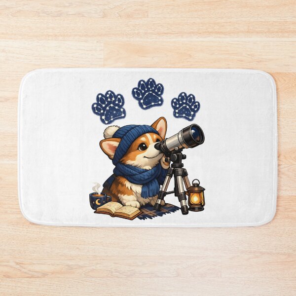 Item preview, Cozy Corgi Astronomer Watching Paw Star Constellations designed and sold by builtforyou.
