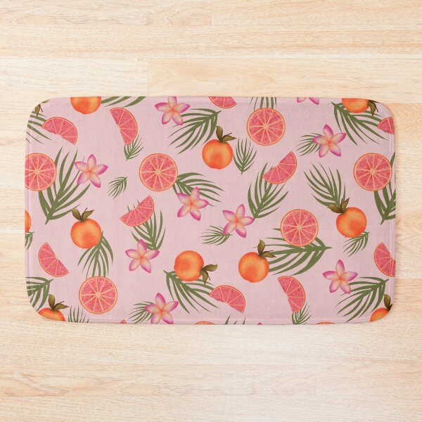 Item preview, Tropical Citrus Fruit Floral Seamless Pattern Pink designed and sold by Pop & Punch.