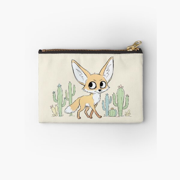 Item preview, Cute Fennec Fox Desert Cacti Kawaii Animal Art designed and sold by Cipher & Soul.