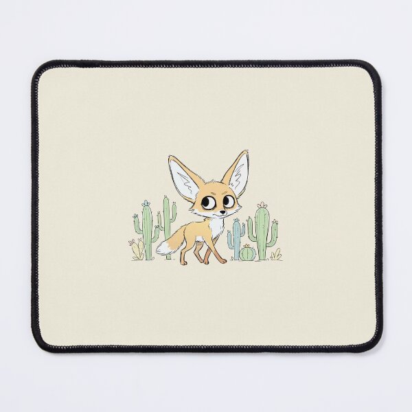Item preview, Cute Fennec Fox Desert Cacti Kawaii Animal Art designed and sold by Cipher & Soul.