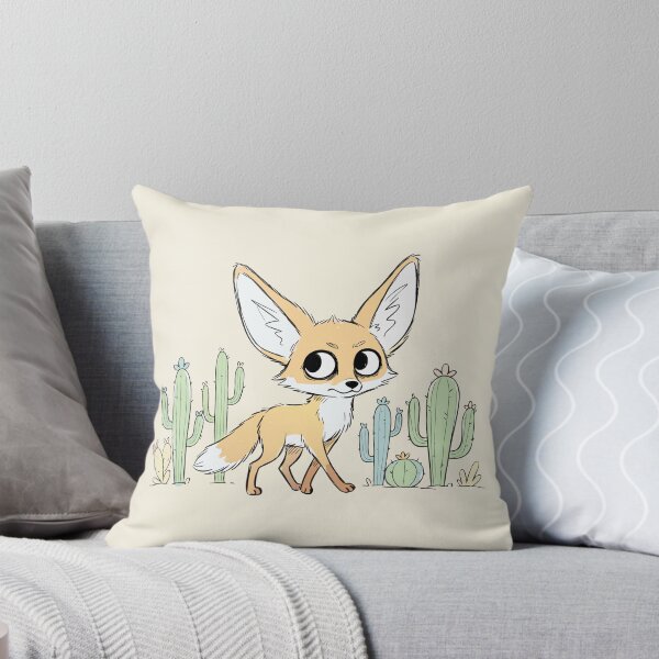 Item preview, Cute Fennec Fox Desert Cacti Kawaii Animal Art designed and sold by Cipher & Soul.