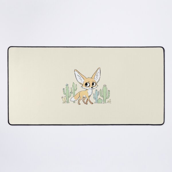 Item preview, Cute Fennec Fox Desert Cacti Kawaii Animal Art designed and sold by Cipher & Soul.