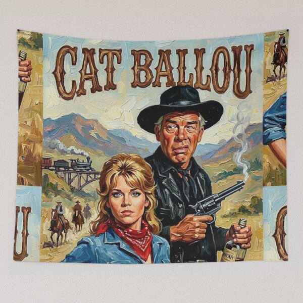 Item preview, Cat Ballou Retro Western Comedy Tribute Art Movie Poster designed and sold by Art's Diner.