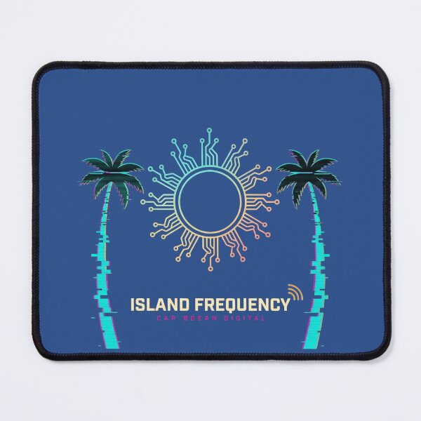 Item preview, Island Frequency Caribbean Digital Art | Cyberpunk Palm Tree Circuit Sun Graphic designed and sold by digitalbob60.