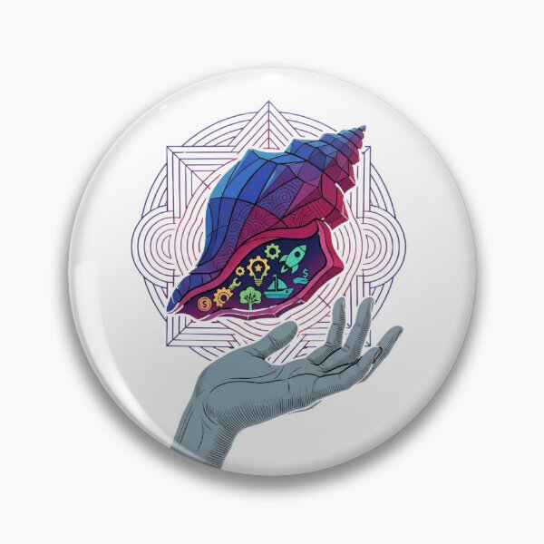 Item preview, Geometric Sea Shell of Prosperity and Technology designed and sold by Tharaazu.