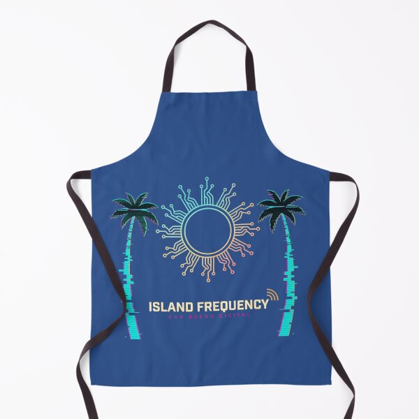 Item preview, Island Frequency Caribbean Digital Art | Cyberpunk Palm Tree Circuit Sun Graphic designed and sold by digitalbob60.