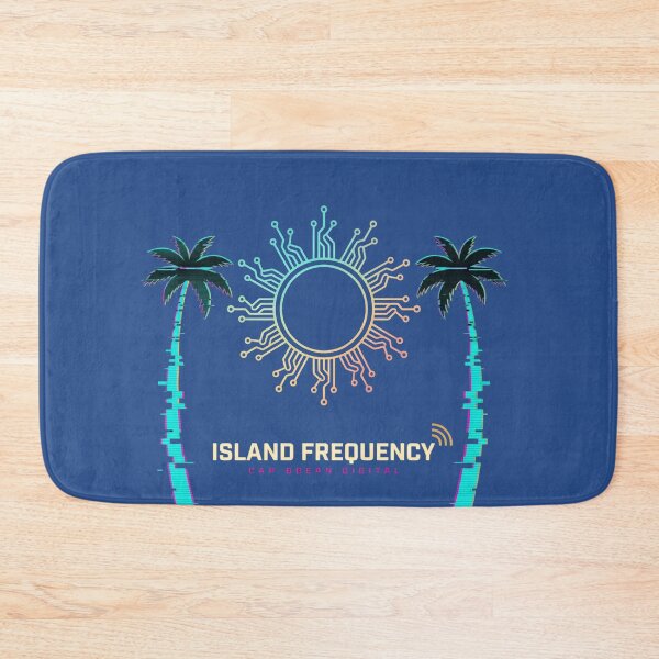 Item preview, Island Frequency Caribbean Digital Art | Cyberpunk Palm Tree Circuit Sun Graphic designed and sold by digitalbob60.
