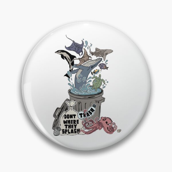 Item preview, dont trash where they splash designed and sold by kellielli.