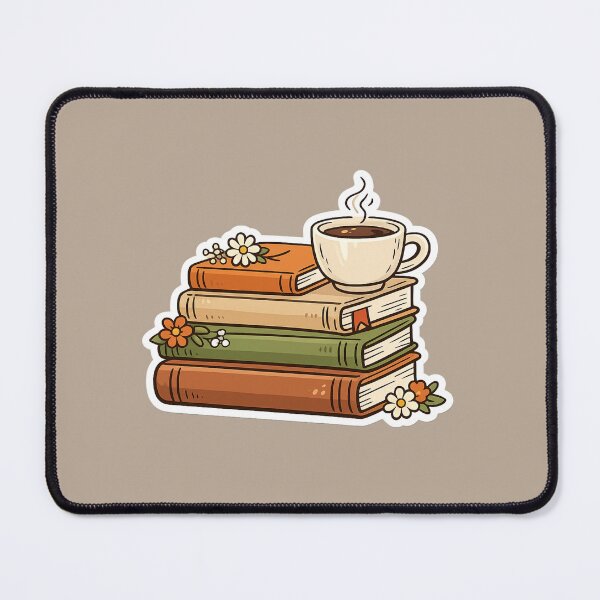 Item preview, Cozy Book Stack with Coffee designed and sold by NeoSakura.