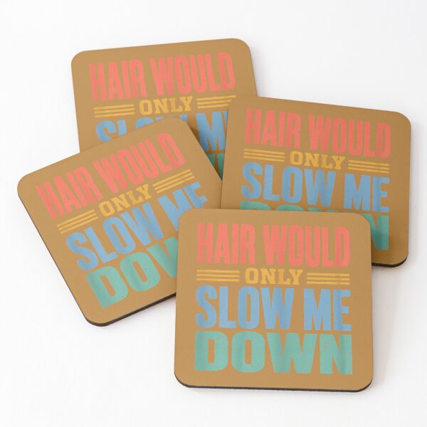 Item preview, Vintage Funny Bald Dad Humor Hair Would Only Slow Me Down designed and sold by MichelLoveHaris.