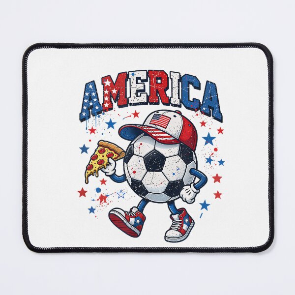 Item preview, American Soccer boy Pizza Lover USA Flag Ball Patriotic designed and sold by CriseldaBruning.