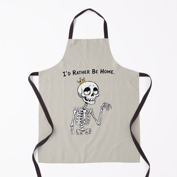 Item preview, "I'd Rather Be Home" Funny Introvert Skeleton Sarcastic Art designed and sold by Cipher & Soul.