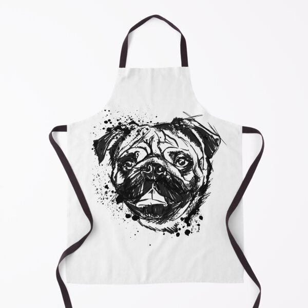 Item preview, Pug Ink Portrait Illustration designed and sold by Inkversed.