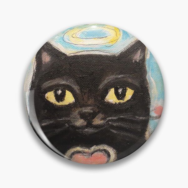 Item preview, Black Cat Angel designed and sold by artbyangie.