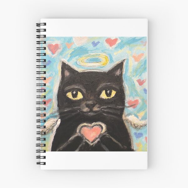 Item preview, Black Cat Angel designed and sold by artbyangie.