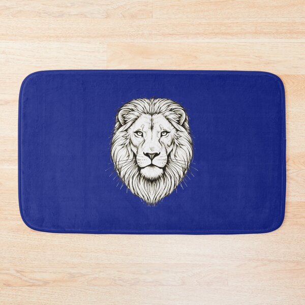 Item preview, Majestic Lion Face – Detailed Black and White Pencil Sketch Art Print designed and sold by NewGen-For-You.