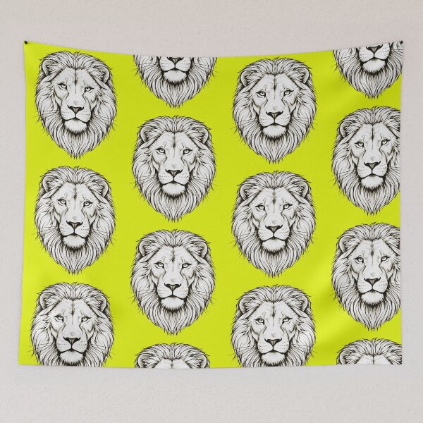 Item preview, Majestic Lion Face – Detailed Black and White Pencil Sketch Art Print designed and sold by NewGen-For-You.
