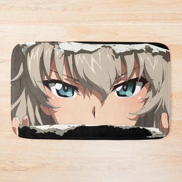 Item preview, Erika Itsumi Girls Und Panzer Amber Eyes Serious Peeker Torn Paper Close Up designed and sold by PMartistStudio.