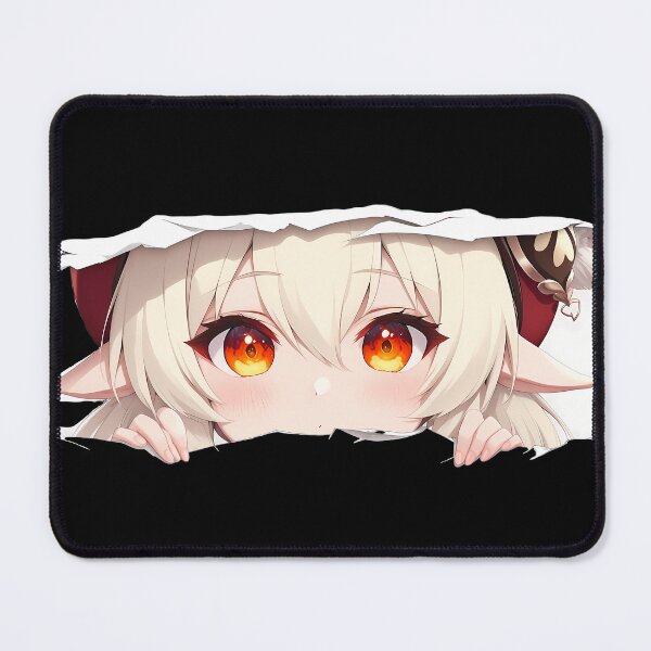 Item preview, Klee Genshin Impact Cute Eyes Peeking Torn Paper Closeup designed and sold by PMartistStudio.