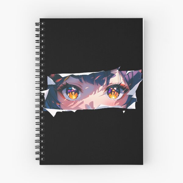Item preview, Xiangling Genshin Impact Torn Paper Peeking Amber Eyes designed and sold by PMartistStudio.