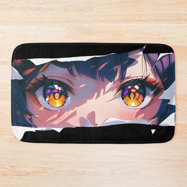 Item preview, Xiangling Genshin Impact Torn Paper Peeking Amber Eyes designed and sold by PMartistStudio.
