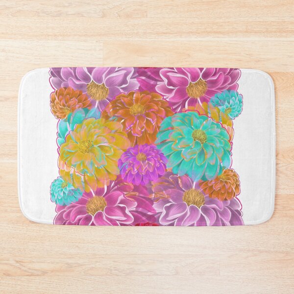 Item preview, Vibrant Bloom Garden | Vibrant Layered Floral Illustration designed and sold by ArtflyStudio.