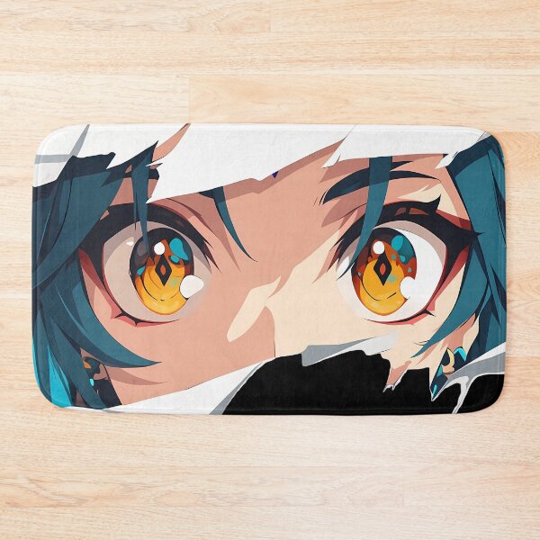 Item preview, Xiao Genshin Impact Torn Paper Peeking Amber Eyes Closeup designed and sold by PMartistStudio.