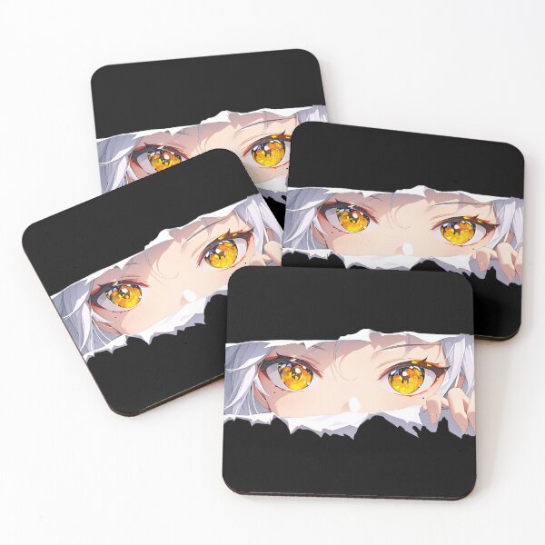 Item preview, Kamisato Ayaka Genshin Impact Torn Paper Peeking Blue Eyes designed and sold by PMartistStudio.