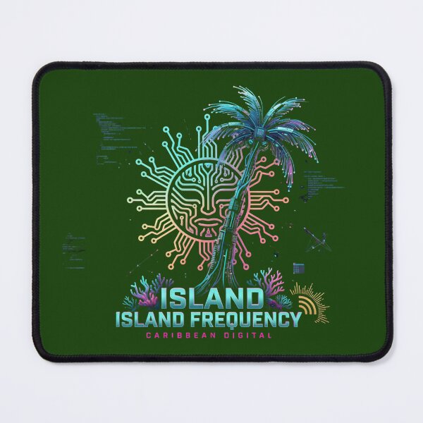 Item preview, Island Frequency — Caribbean Digital Cyberpunk Art designed and sold by digitalbob60.