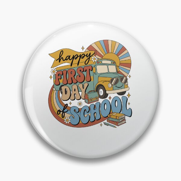 Item preview, Retro School Bus First Day of School Kids designed and sold by KroghDs.