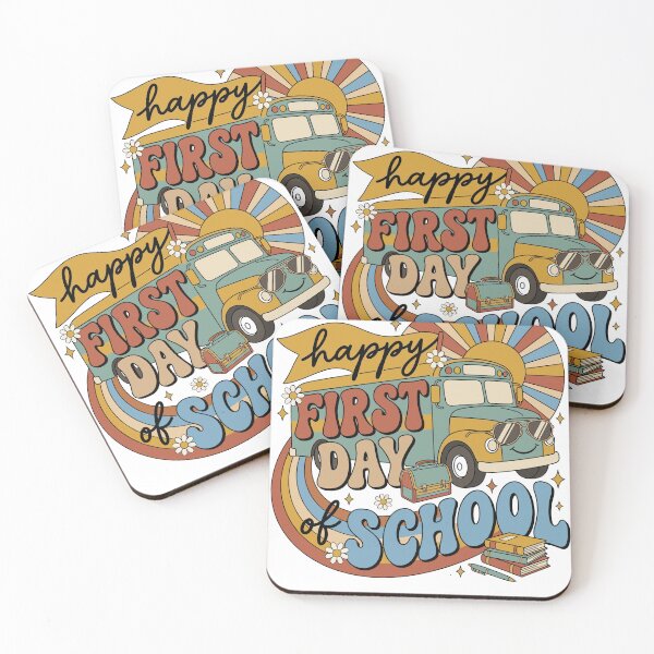 Item preview, Retro School Bus First Day of School Kids designed and sold by KroghDs.